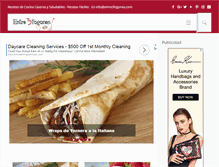 Tablet Screenshot of entre3fogones.com